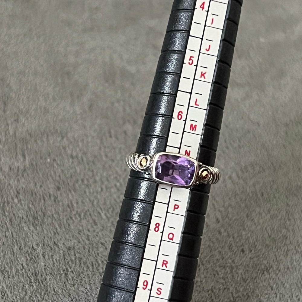 NWOT Samuel B. Sterling Silver and18k gold Ring Size 7